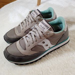 Saucony Jazz Low Pro Silver Powder Casual Canvas Women's Shoes 1866-103 Sz 7.5